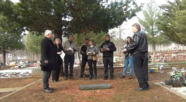 Grave side ceremony for Betty Jane Coatney
